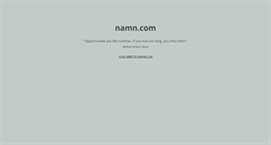 Desktop Screenshot of namn.com