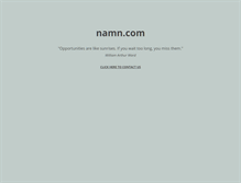 Tablet Screenshot of namn.com